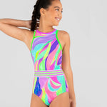 Load image into Gallery viewer, Sylvia P Bright Vision Leotard