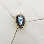 Load image into Gallery viewer, Chrysalini Mati Eye Eclipse Ring- DBR111