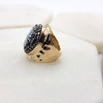 Load image into Gallery viewer, Chrysalini Mati Eye Eclipse Ring- DBR111