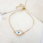 Load image into Gallery viewer, Chrysalini Mati Eye Hamsa Bracelet-DB1549