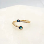 Load image into Gallery viewer, Chrysalini Mati Eye Ring- DBR0014