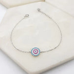 Load image into Gallery viewer, Chrysalini Mati Sterling Silver Charm Bracelet- DBST52