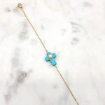Load image into Gallery viewer, Chrysalini Turquoise Cross Bracelet-DB3431