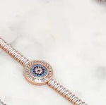 Load image into Gallery viewer, Chrysalini Mati CZ Clasp Bracelet-DB1481