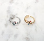 Load image into Gallery viewer, Chrysalini Mati Double Band Ring- DBR0026