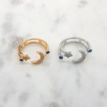Load image into Gallery viewer, Chrysalini Mati Moon/Star Ring- DBR0027