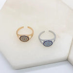 Load image into Gallery viewer, Chrysalini Mati Eye Ring- DBR0028