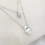 Load image into Gallery viewer, Chrysalini Hamsa Necklace-EN3081