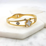 Load image into Gallery viewer, Chrysalini 3 Clover Bangle- EB6072