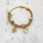 Load image into Gallery viewer, Chrysalini Mati Charm Bracelet-DB3415