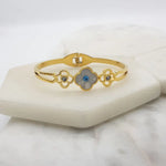Load image into Gallery viewer, Chrysalini Mati Clover Bangle- EB6033