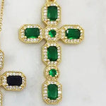 Load image into Gallery viewer, Chrysalini CZ Cross Pendant-EN3149