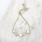 Load image into Gallery viewer, Chrysalini CZ 5 Clover Bracelet-DB1638