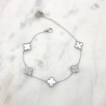 Load image into Gallery viewer, Chrysalini Fine CZ Clover Bracelet DB3501