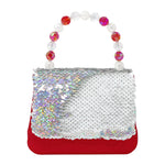Load image into Gallery viewer, Pink Poppy Sequin Festive Hard Handbag