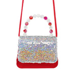 Load image into Gallery viewer, Pink Poppy Sequin Festive Hard Handbag