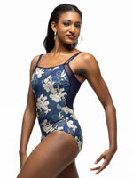 Load image into Gallery viewer, Eleve Kubra Leotard- Navy Blossoms