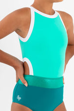 Load image into Gallery viewer, Sylvia P Caribbean Wisteria leotard