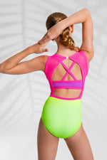 Load image into Gallery viewer, Sylvia P Club Tropicanna Leotard- Paradiso Collection
