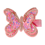 Load image into Gallery viewer, Pink Poppy Sparkling Butterfly Hair Clip
