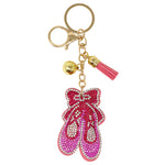 Load image into Gallery viewer, Pink Poppy Ballerina Jewelled Bag Charm