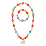 Load image into Gallery viewer, Pink Poppy Unicorn Rainbow Charm Necklace and Bracelet Set