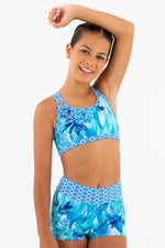 Load image into Gallery viewer, Sylvia P Underwater Goddess Crop Top