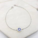 Load image into Gallery viewer, Chrysalini Mati Sterling Silver Charm Bracelet- DBST49