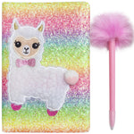 Load image into Gallery viewer, Mad Ally Fluffy Notebook with Pen- Llama