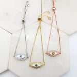 Load image into Gallery viewer, Chrysalini Oval Mati Eye Bracelet-DB1465
