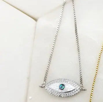 Chrysalini Oval Mati Eye Bracelet-DB1465