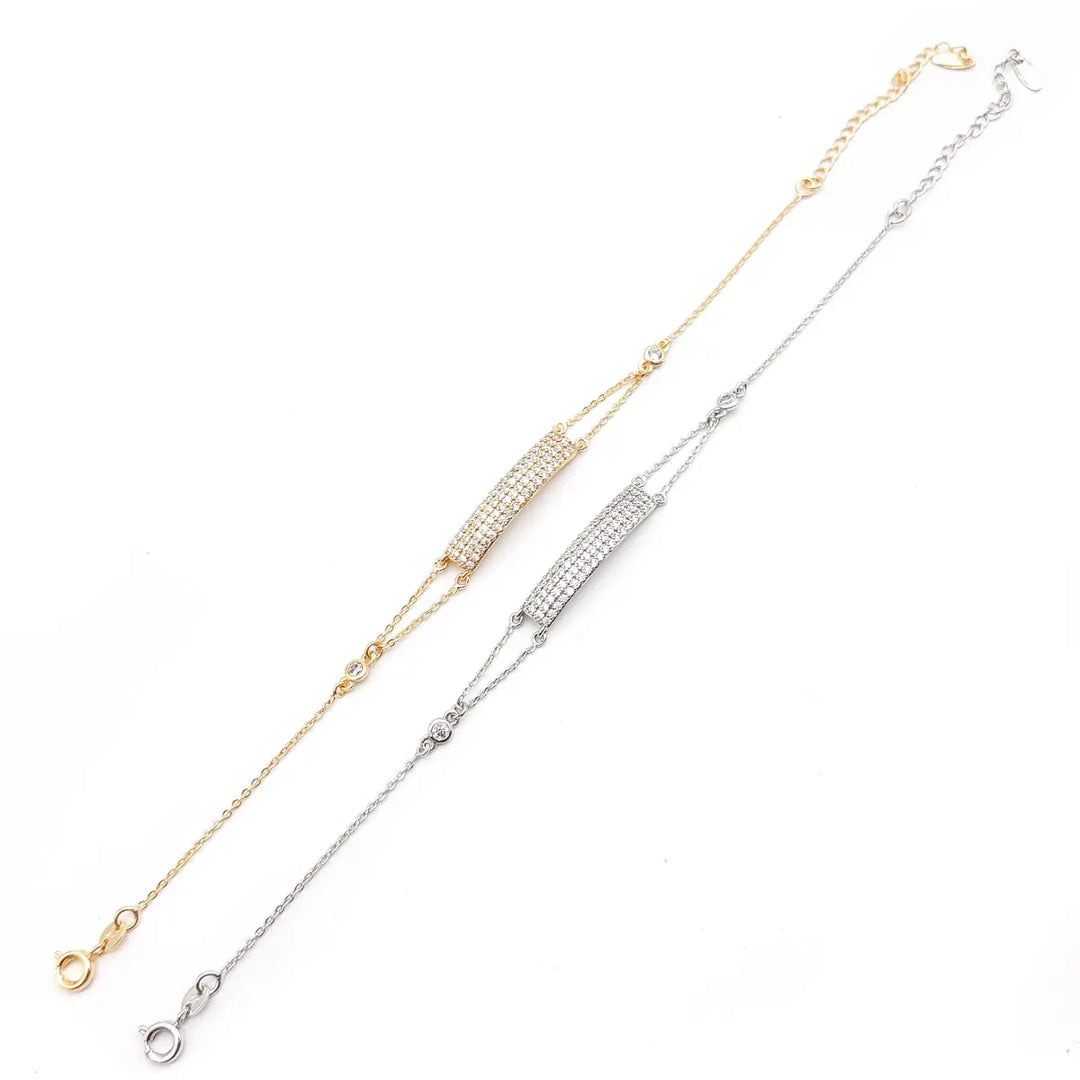 Chrysalini CZ Bar Bracelet-DB1480