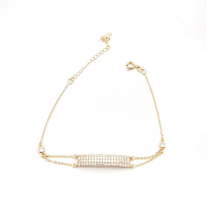 Chrysalini CZ Bar Bracelet-DB1480