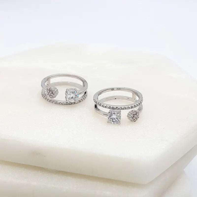 Chrysalini Flower Ring- ER2018