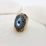 Load image into Gallery viewer, Chrysalini Mati Eye Eclipse Ring- DBR111

