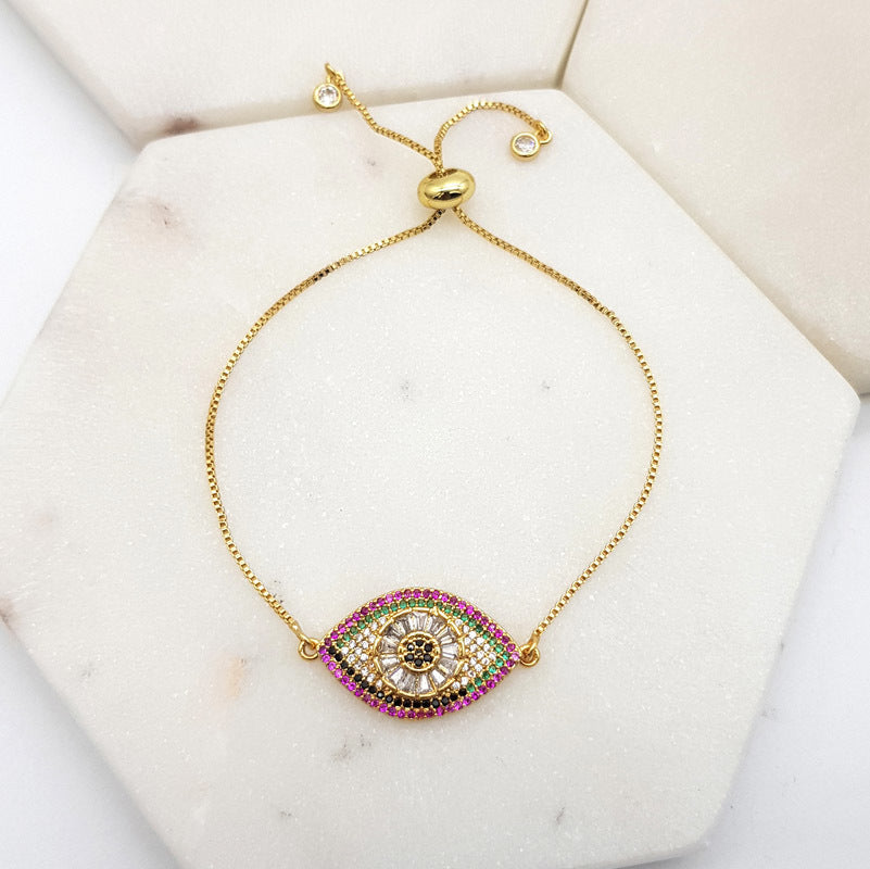 Chrysalini CZ Multi Colour Mati Bracelet-DB1546