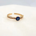 Load image into Gallery viewer, Chrysalini Mati Eye Ring- DBR0011
