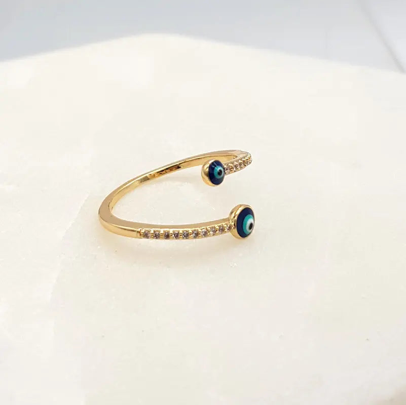 Chrysalini Mati Eye Ring- DBR0014