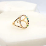Load image into Gallery viewer, Chrysalini Mati Oval Eye Ring- DBR0015
