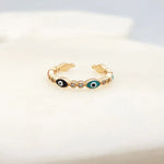 Load image into Gallery viewer, Chrysalini Mati Eye Ring- DBR0018
