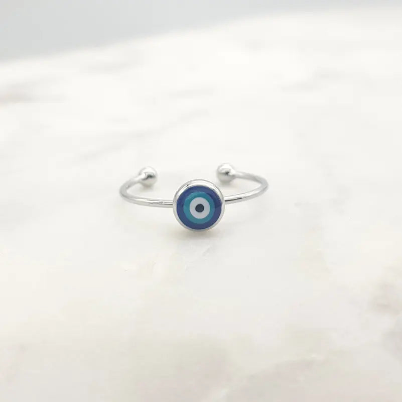 Chrysalini Mati Eye Ring- DBR0020W