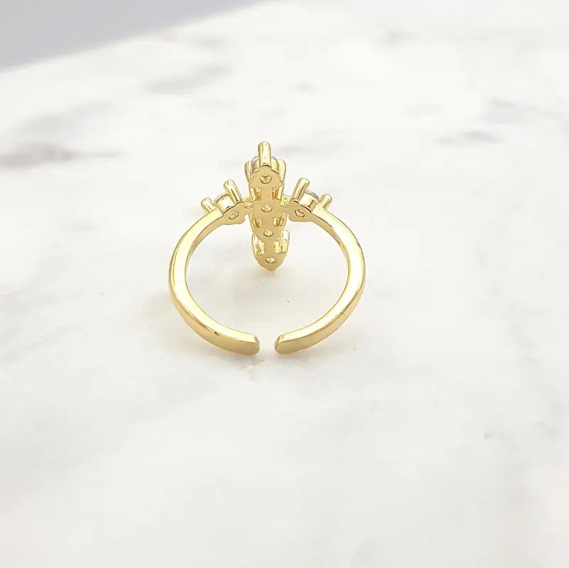 Chrysalini Cross Ring- DBR0023