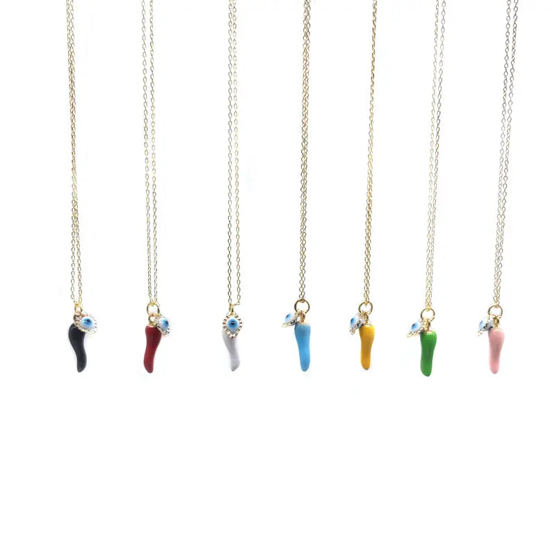 Chrysalini Cornicello Necklace-EN1300