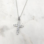 Load image into Gallery viewer, Chrysalini CZ Cross Necklace-EN3121
