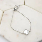 Load image into Gallery viewer, Chrysalini CZ Single Clover Bracelet-DB1582
