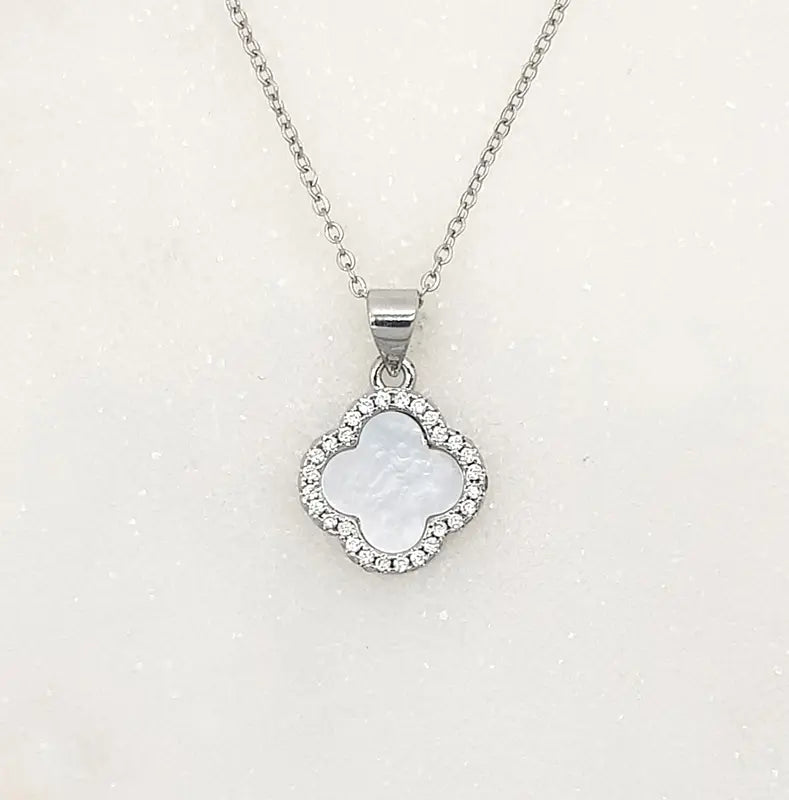Chrysalini Clover CZ Necklace