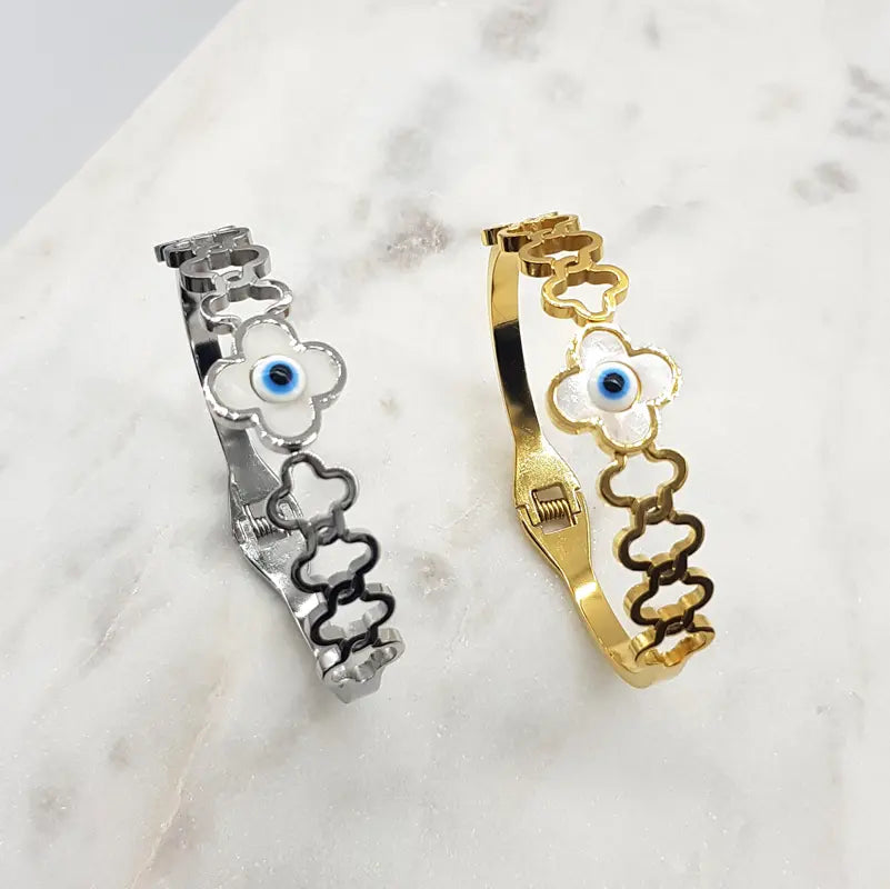 Chrysalini Shell Inlay Mati Bangle