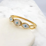 Chrysalini Mati 3 Eye Bangle- EB6031