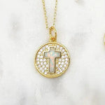 Load image into Gallery viewer, Chrysalini Opalite Cz Cross-EN3133
