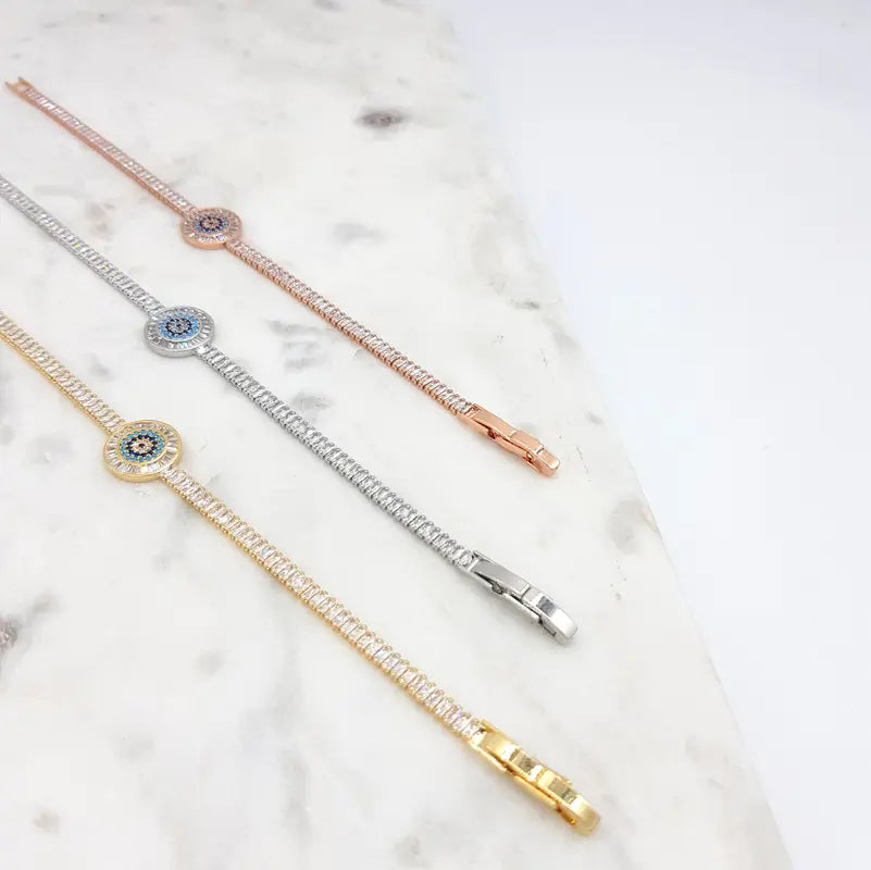 Chrysalini Mati CZ Clasp Bracelet-DB1481